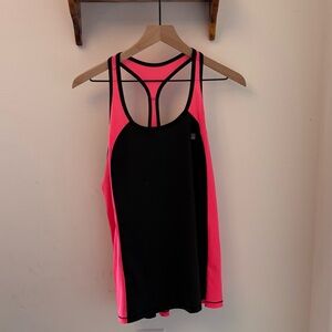VSX Sport by Victoria’s Secret Pink & Black Racerback Tank – Size Large